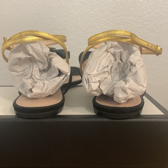 Gucci suede leather t-strap bumblee sandals - Picture 6 of 6
